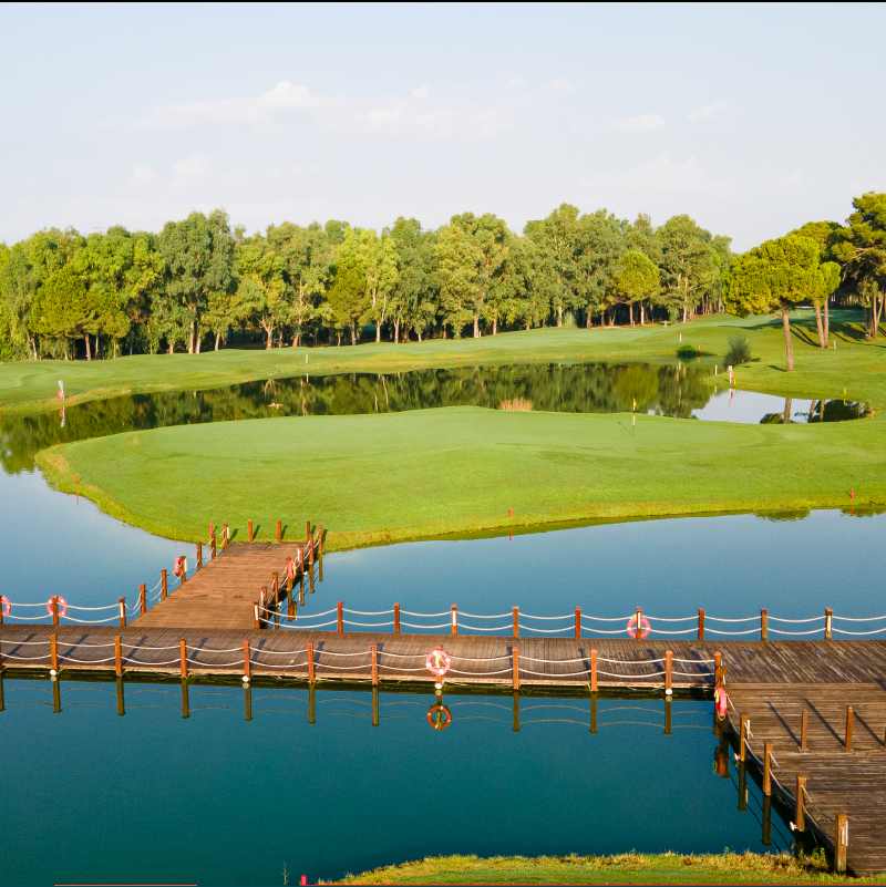Mediterranean tee shot